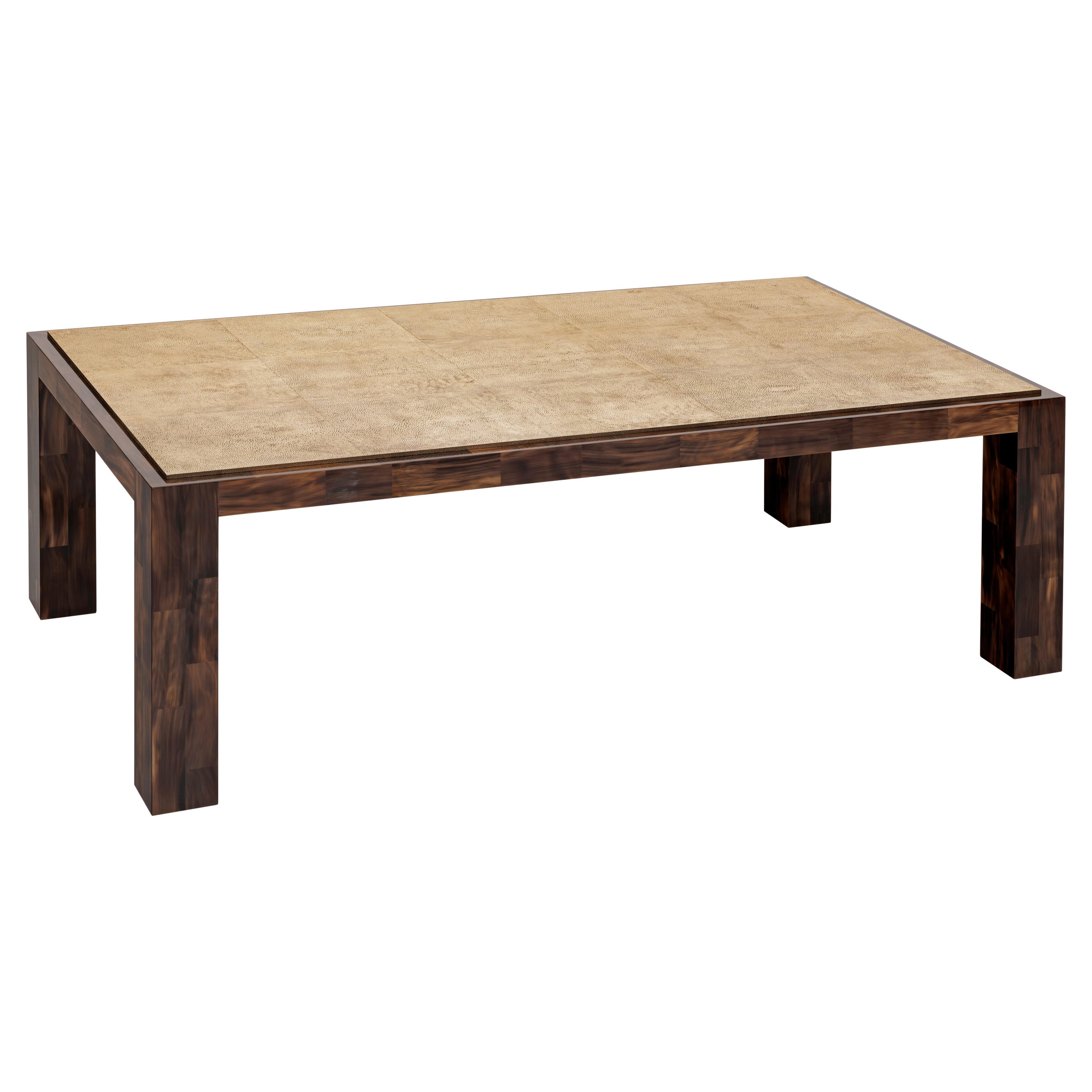 Low Table in Horn & Shagreen For Sale