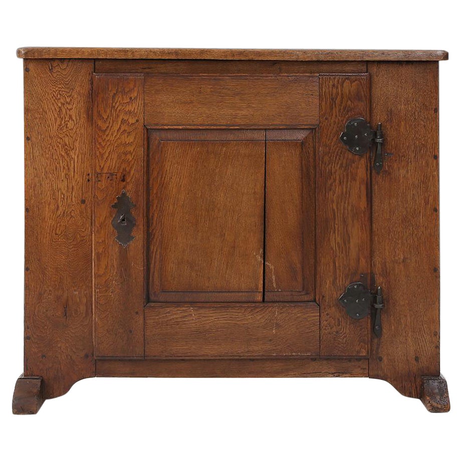 18th century rustic cabinet For Sale