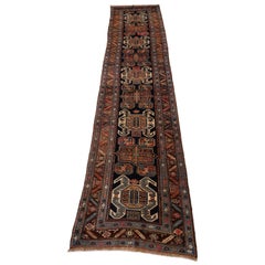 Tapis de couloir persan ancien du Nord-Ouest - 3'3" x 14'1"