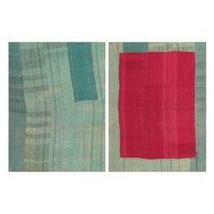 Nazmiyal Collection Antique Persian Mazandaran Kilim Blanket. 7' 3" x 10' 