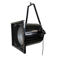 Large Retro Black Theatre Spotlight, 1960s