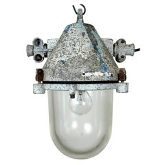 Grey Industrial Cast Aluminium Explosion Proof Lamp, 1970s