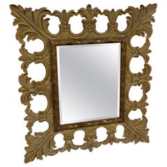 Large Hand Carved Scroll & Foliate Mirror by Harrison & Gil