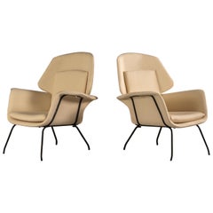 'Andorinha' Lounge Chairs, by Martin Eisler & Carlo Hauner, Brazilian Modern