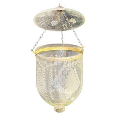 1940's Grape Design Glass Lantern