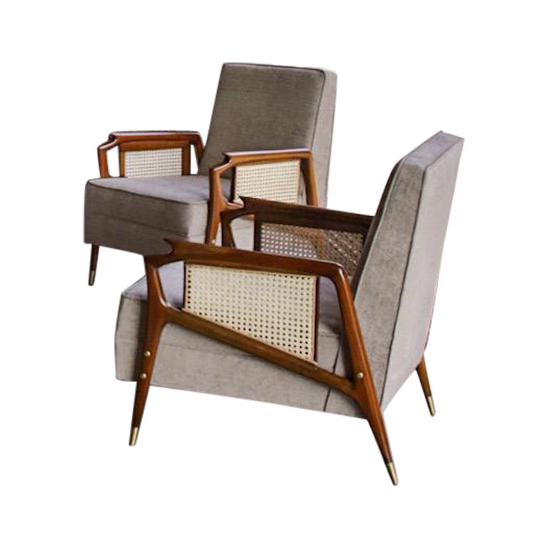 Pair of Mid-Century Modern Lounge Chairs