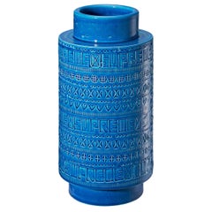 Antique Supreme x Bitossi Spring 2023 Rimini Blu Vase, Limited Edition, Italy.