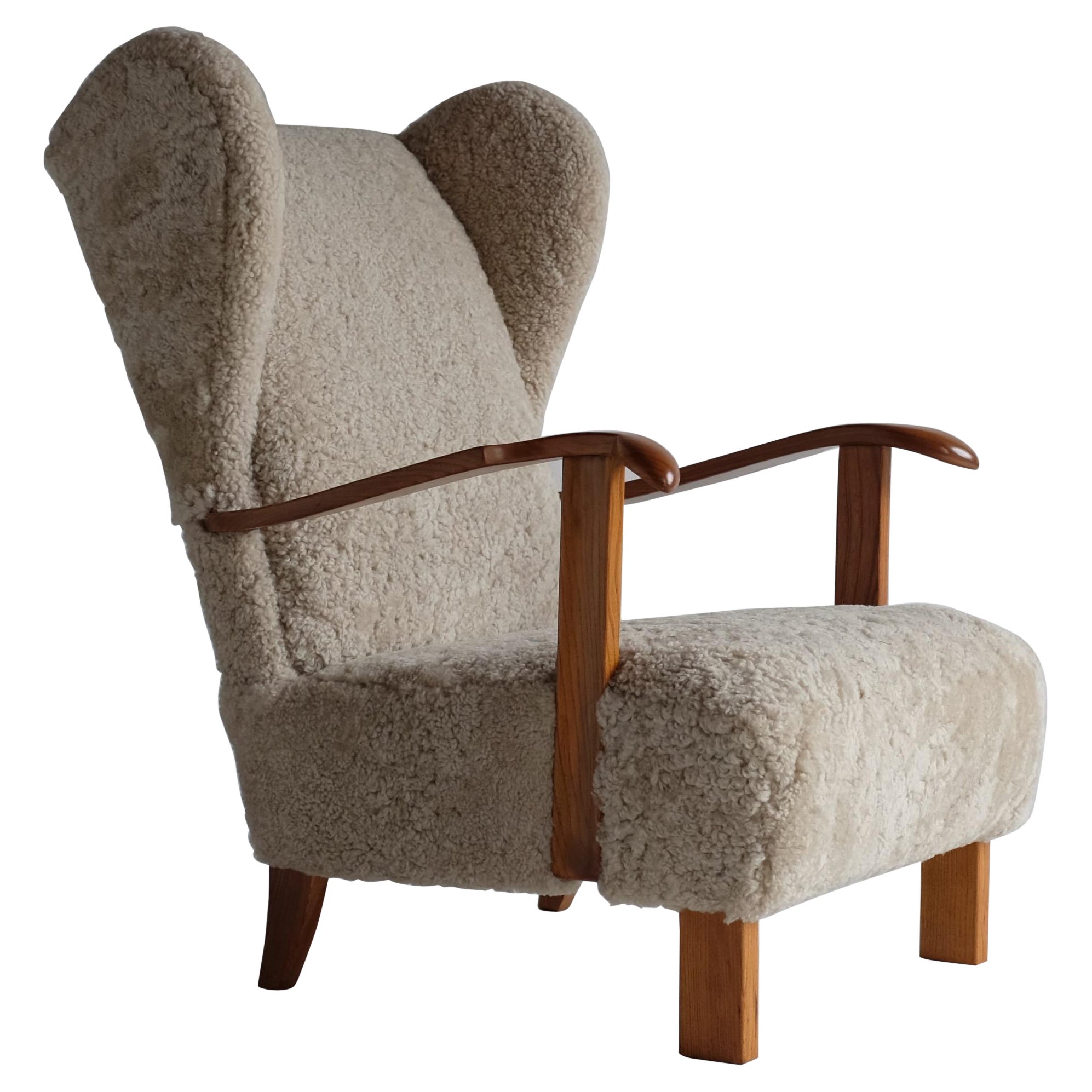 1940s Lounge chair model 1582 by Fritz Hansen