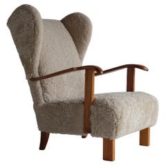 1940s Lounge chair model 1582 by Fritz Hansen