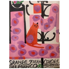 Retro French Poster, 'Lora Lamm GRANDE FIERA' by Lora Lamm