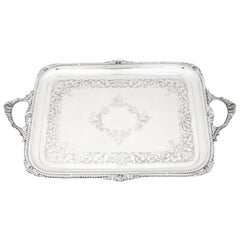 Antique Sterling Silver English Tray