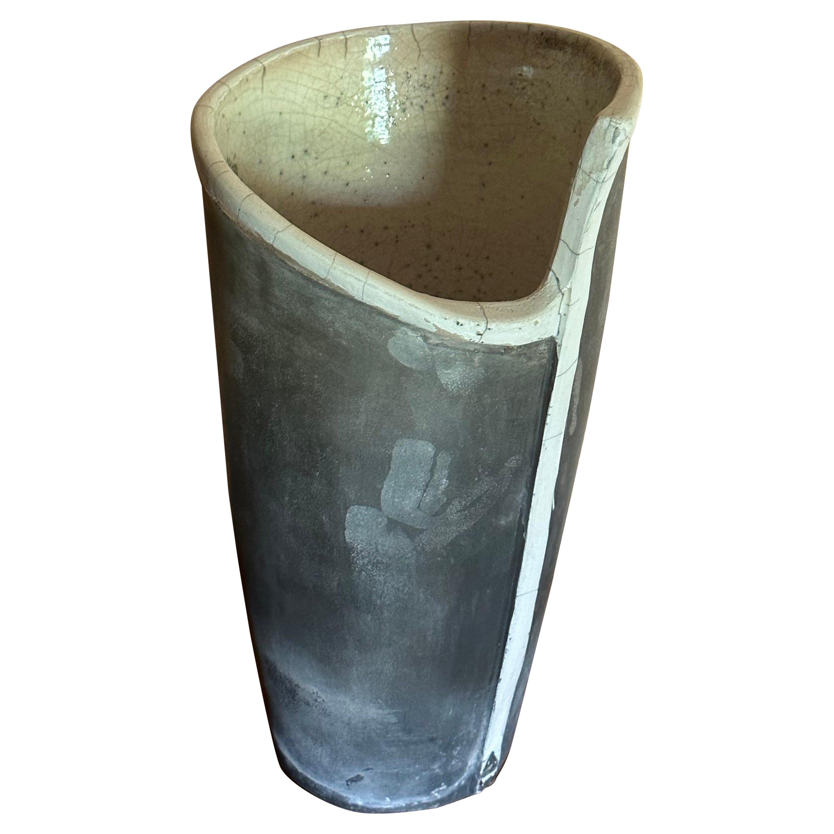 An important raku vase
