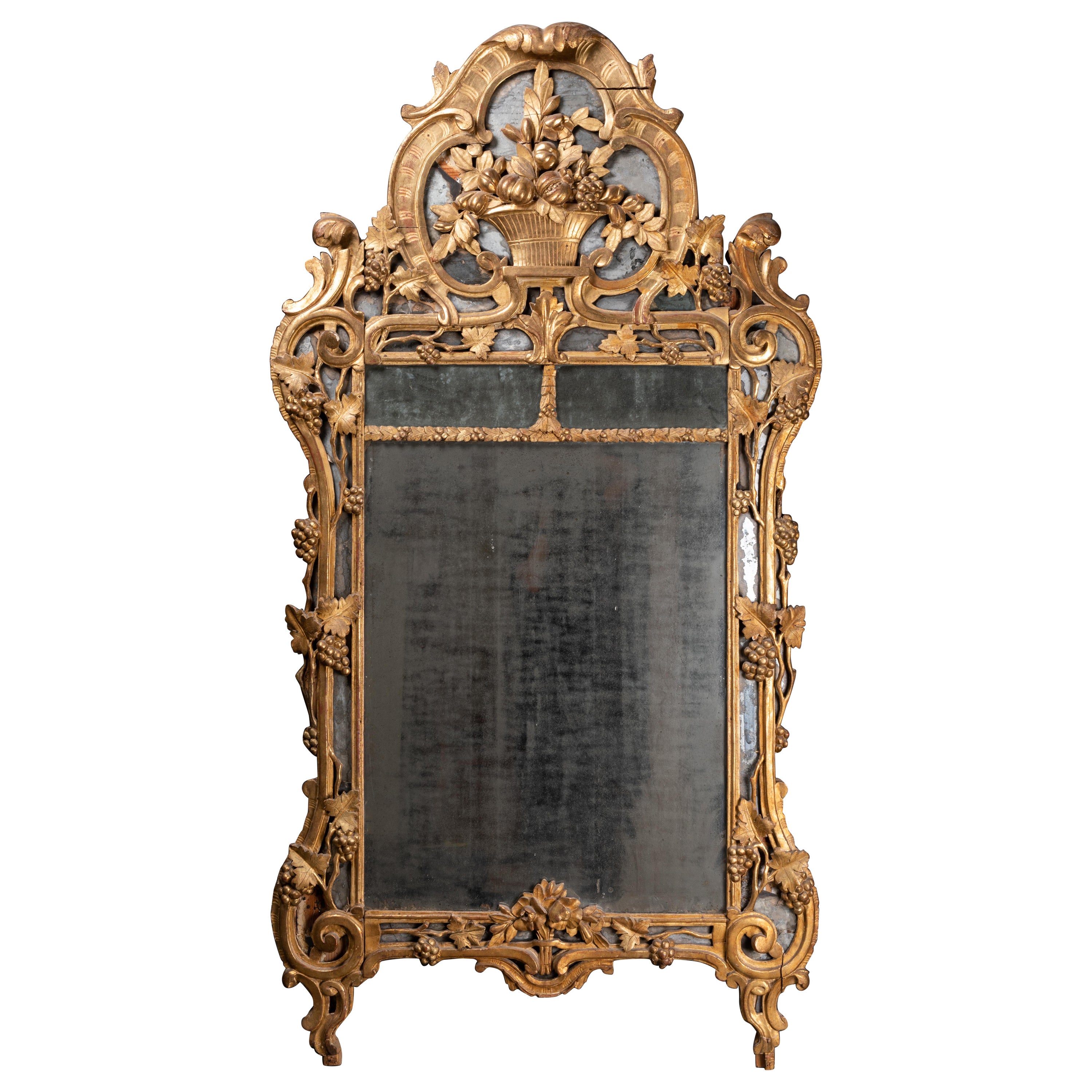 French Provincial 18th Century Mirror For Sale