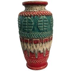 Signed "Bay" Mid Century Modern West German Original Pottery Vase