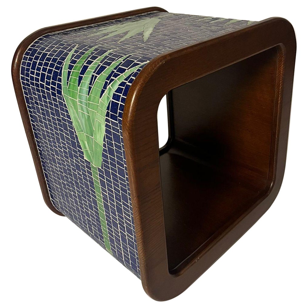 ‘O’ MOSAIC  Side table For Sale