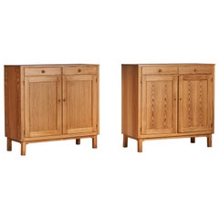 Vintage Swedish Designer, Cabinets, Pine, Sweden, 1960s