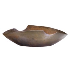 Vintage Bronze Bowl by Inoue Junkei, Japan late 20th century