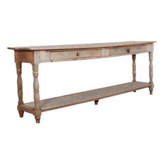 French Oak Console Table