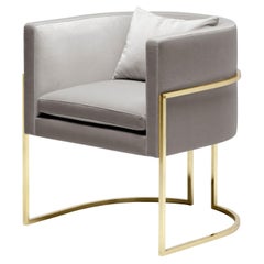 Julius Chair, in Polished Brass, Handcrafted in Portugal by Duistt