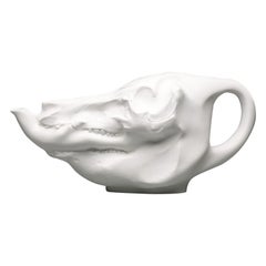 Dutch Design High Teapot Skull Porcelain Wieki Somers