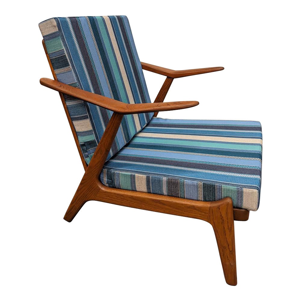 H Brockmann Petersen Vintage Danish Mid Century Teak Lounge Chair - 0823150