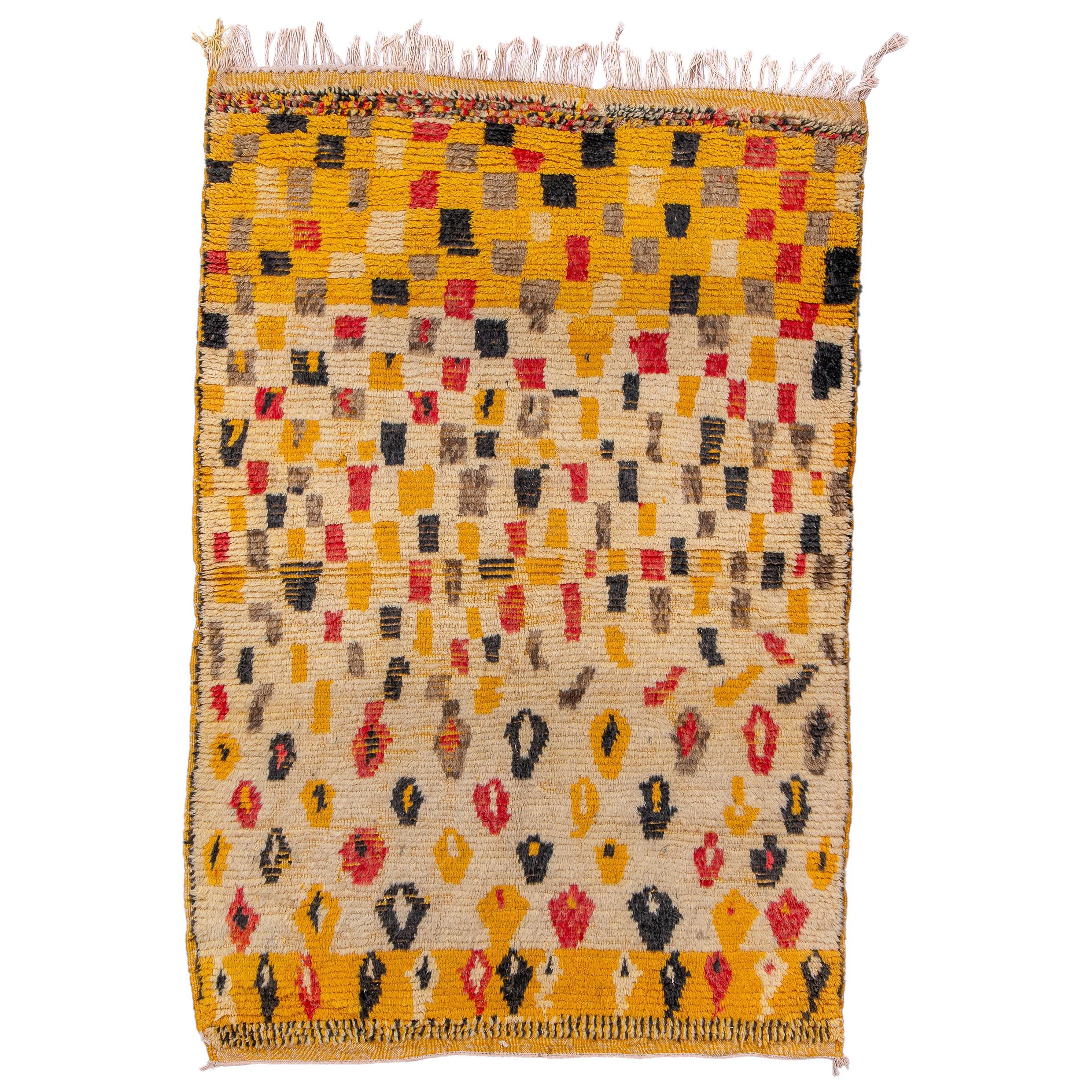 Colorful Vintage Moroccan Rug For Sale