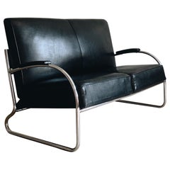 Retro Mid-century Bauhaus tubular sofa