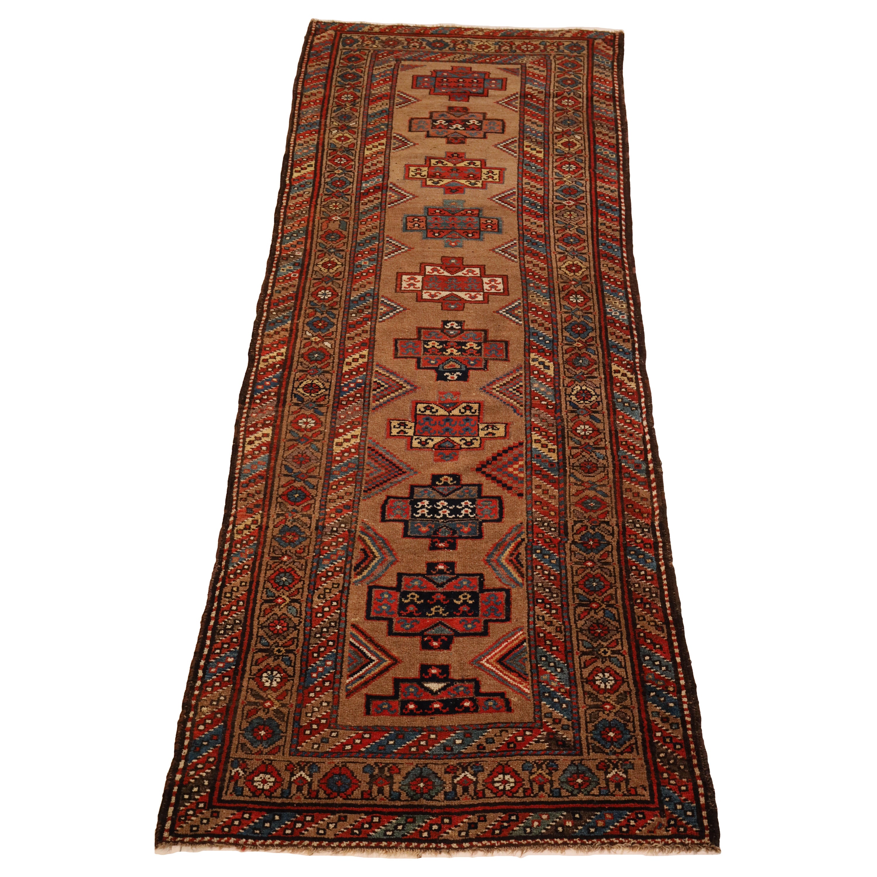 Camel-Hair Malayer Antique runner - 3'5" x 9'0" For Sale