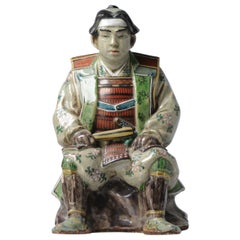 Estatuas japonesas Kutani Historia de Momotaro Tsugata Yuma, S. XIX / XX