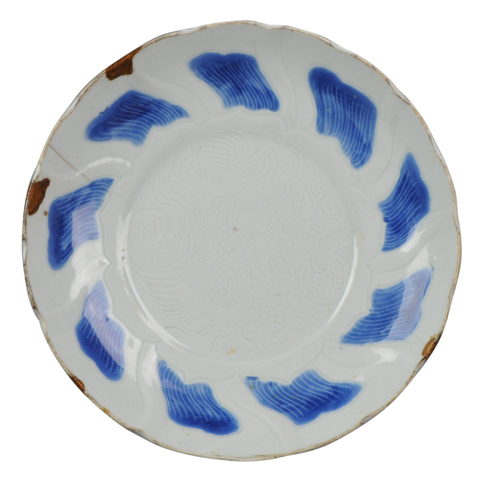 Antique Chinese Porcelain Tianqi / Chongzhen Plate, 16/17th Century