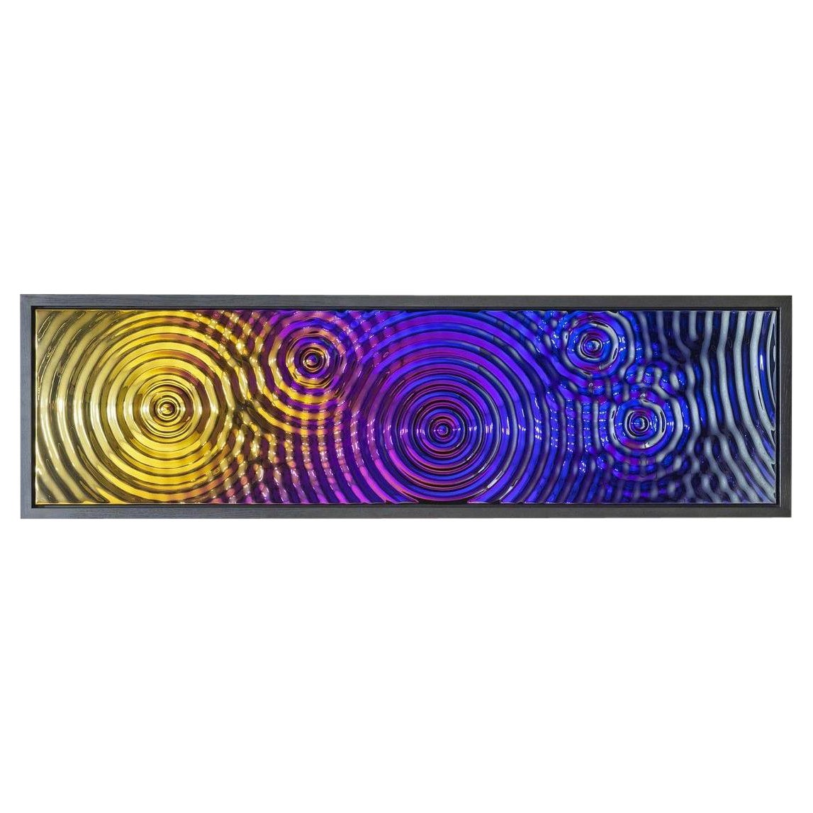 Plus Object Multicolor Glass wall Panel "Interference"  For Sale