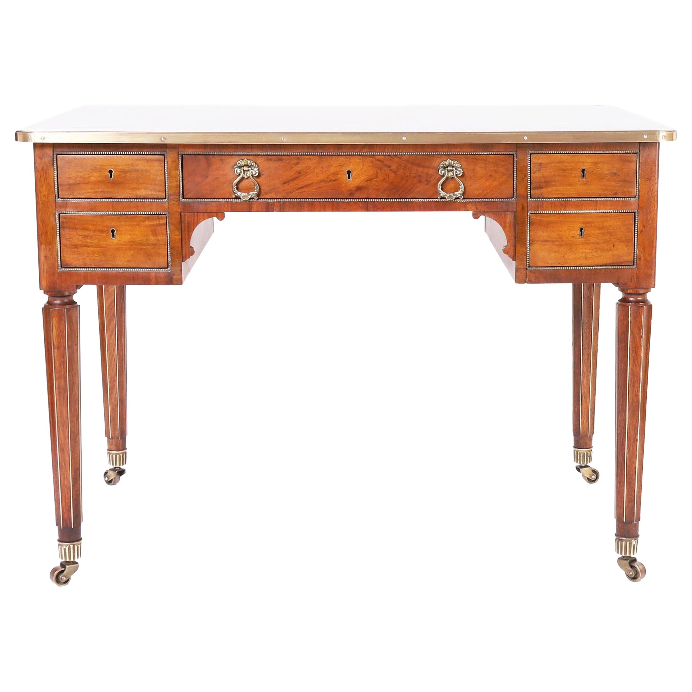Antique French Neo Classic Art Deco Writing Desk For Sale