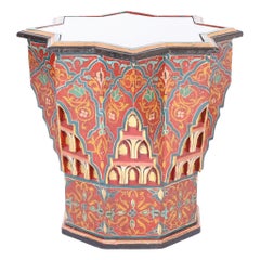 Ancienne table ou stand marocain peint