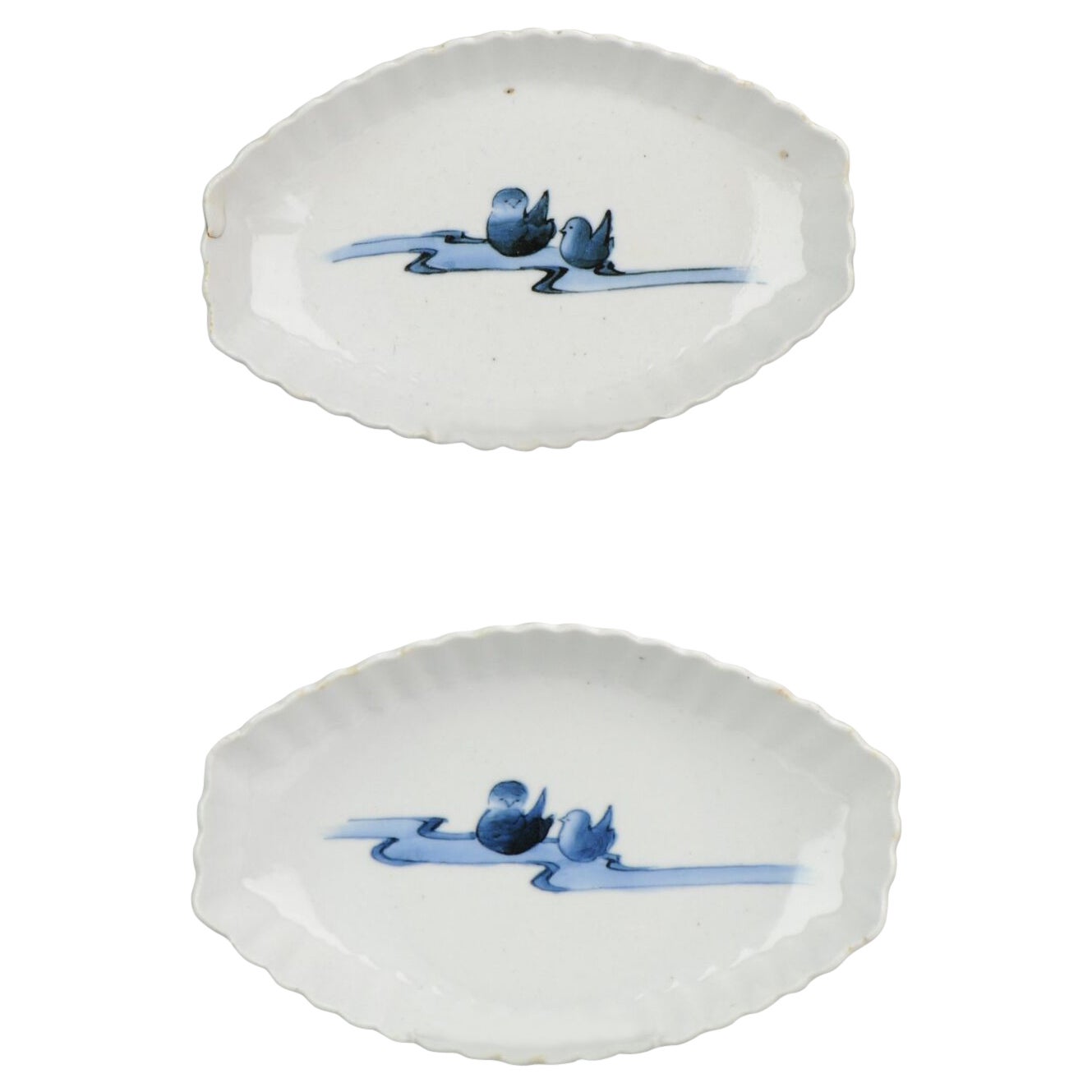 Pair of Edo Period Japanese Porcelain Plate Antique Ko-Imarii, ca 1670-90 For Sale