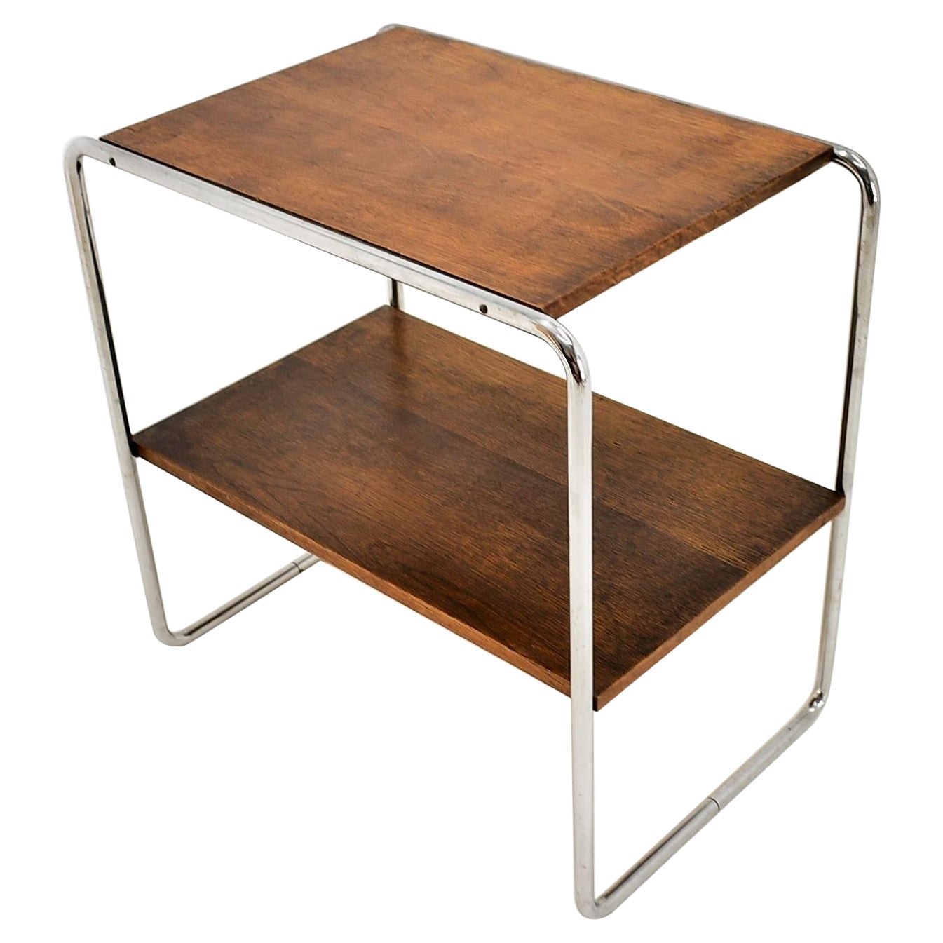 Bauhaus Chrome Table by Marcel Breuer for Mucke Melder, 1930s For Sale