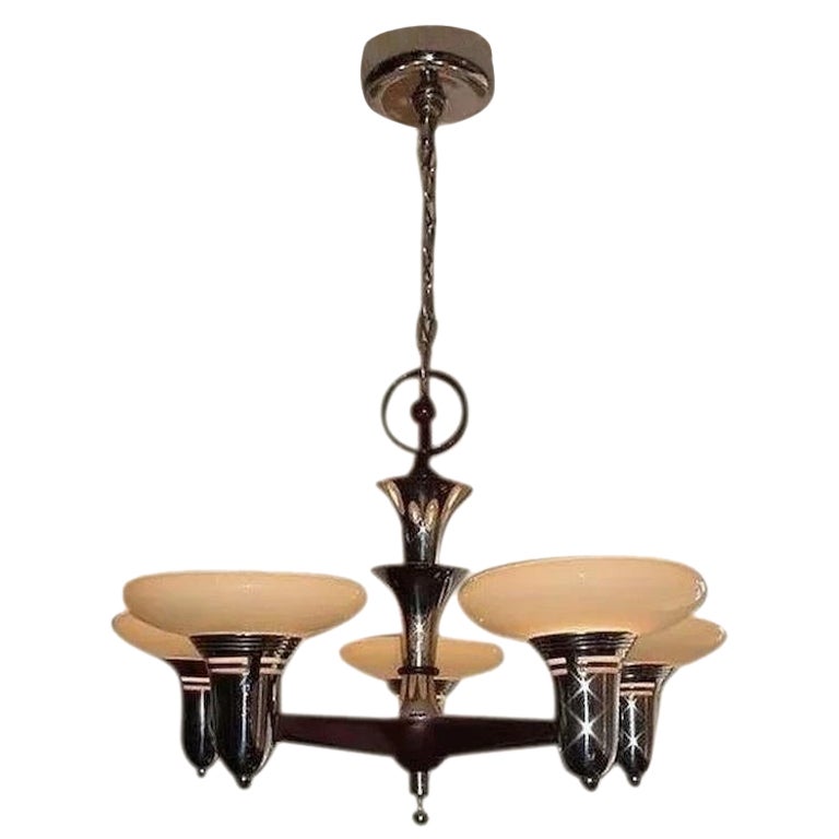  1930s Mid-Century Style Ceiling Fixture. 2+ available For Sale
