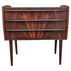 Vintage Danish Mid Century Rosewood Nightstand - 082374