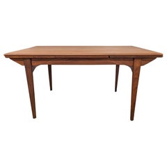 Rechteckiger Esstisch mit 2 Blättern - 082362, dänisch, Mid-Century