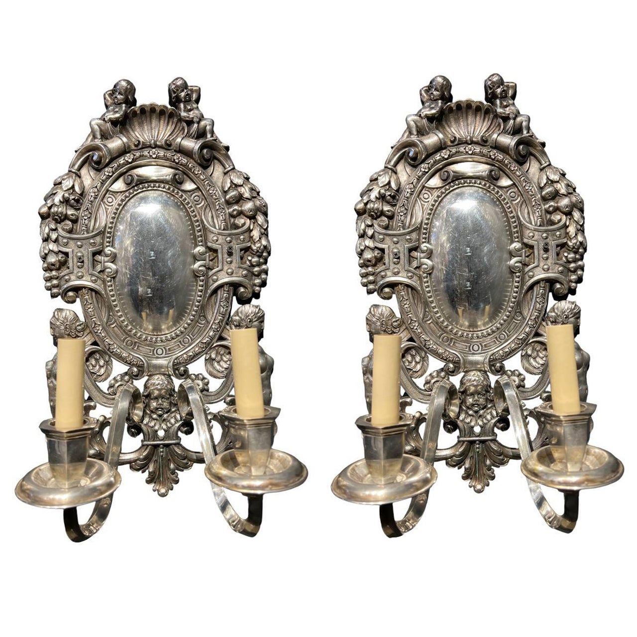 1920s Large Caldwell Neoclassical  Sconces For Sale