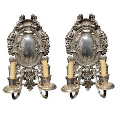 Antique 1920s Large Caldwell Neoclassical  Sconces