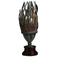 Copper Lamp, France circa 1930