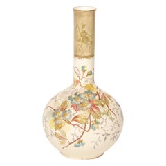 Antique Art Nouveau Hand Painted Porcelain  Vase Signed Royal Bonn by Franz Anton Mehlem