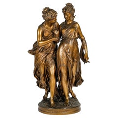 Antique Important Bronze Sculpture by Louis Grégoire, 19th Century.