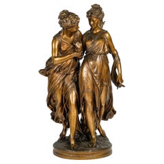 Importante sculpture en bronze de Louis Grégoire, 19e siècle.