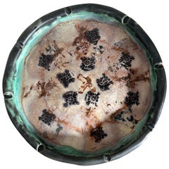 Unique Mid century ceramic studio art dish, 1960s
