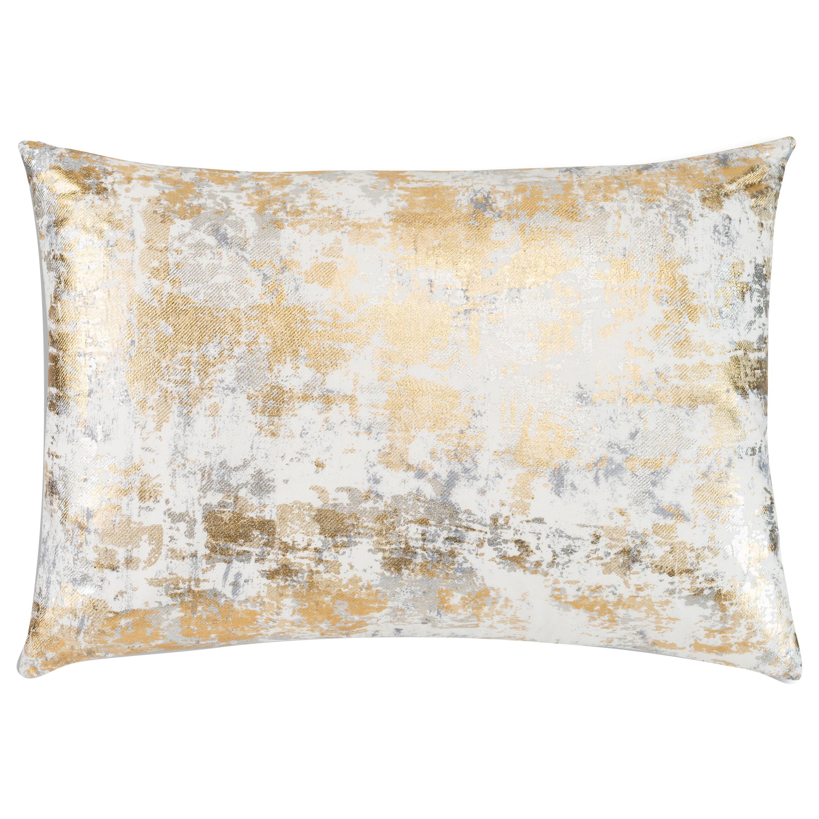 Sona Lumber Pillow, Gold Silver