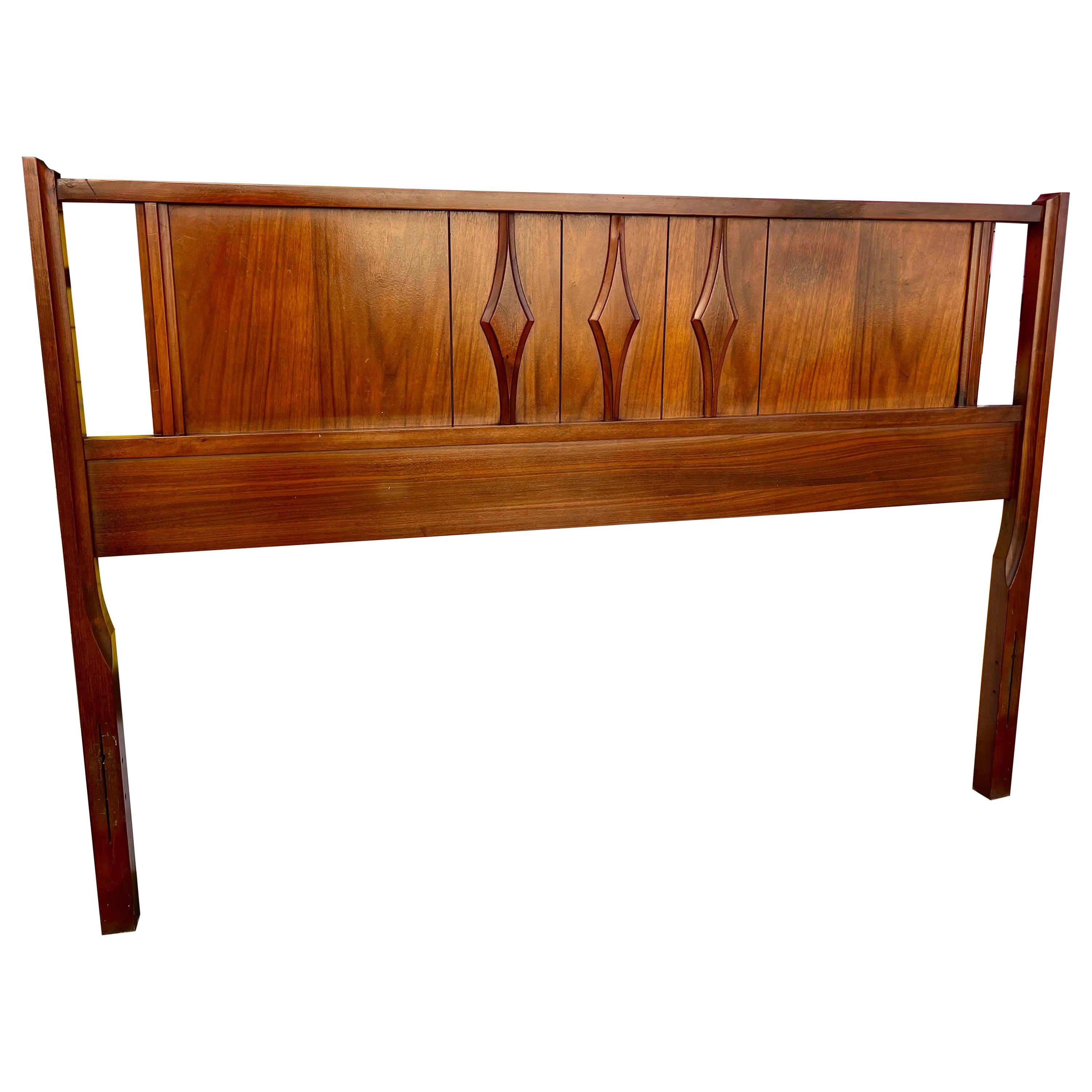Mid Century Modern Full Size Headboard by Coleman of Virginia. Circa 1960s For Sale