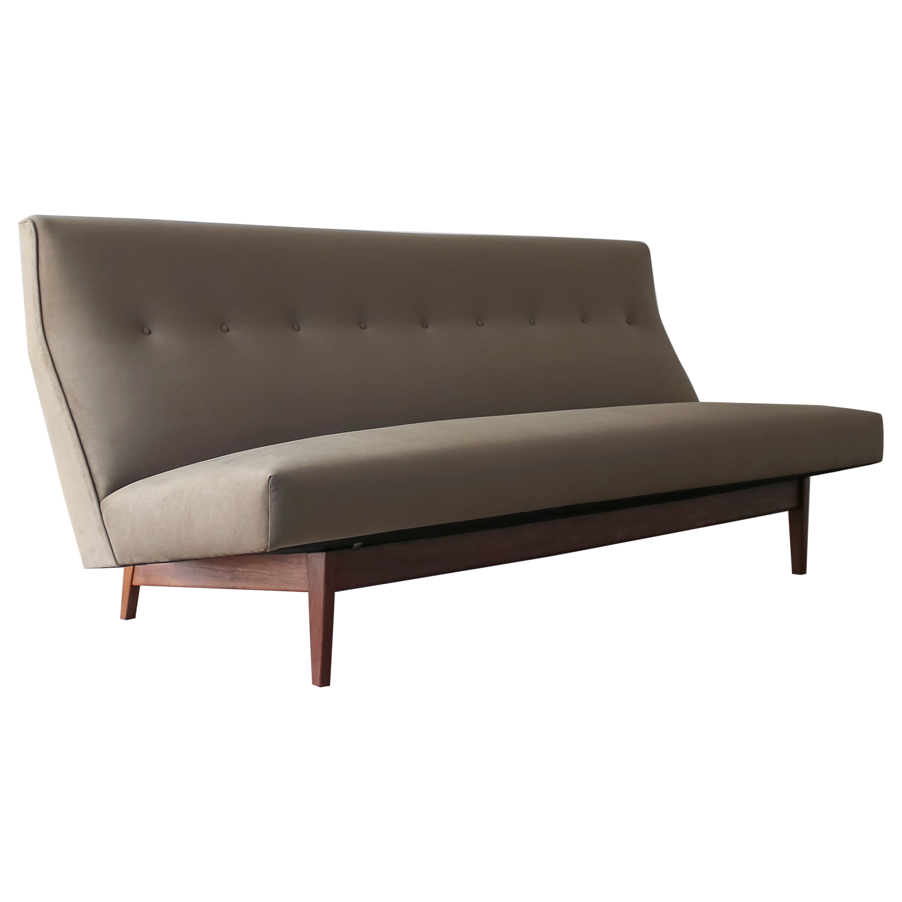 Model 250 Armless Sofa by Jens Risom - 2 Available For Sale