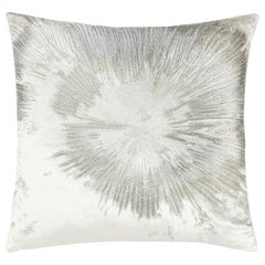 Mira Starburst Pillow, Light Brown Velvet