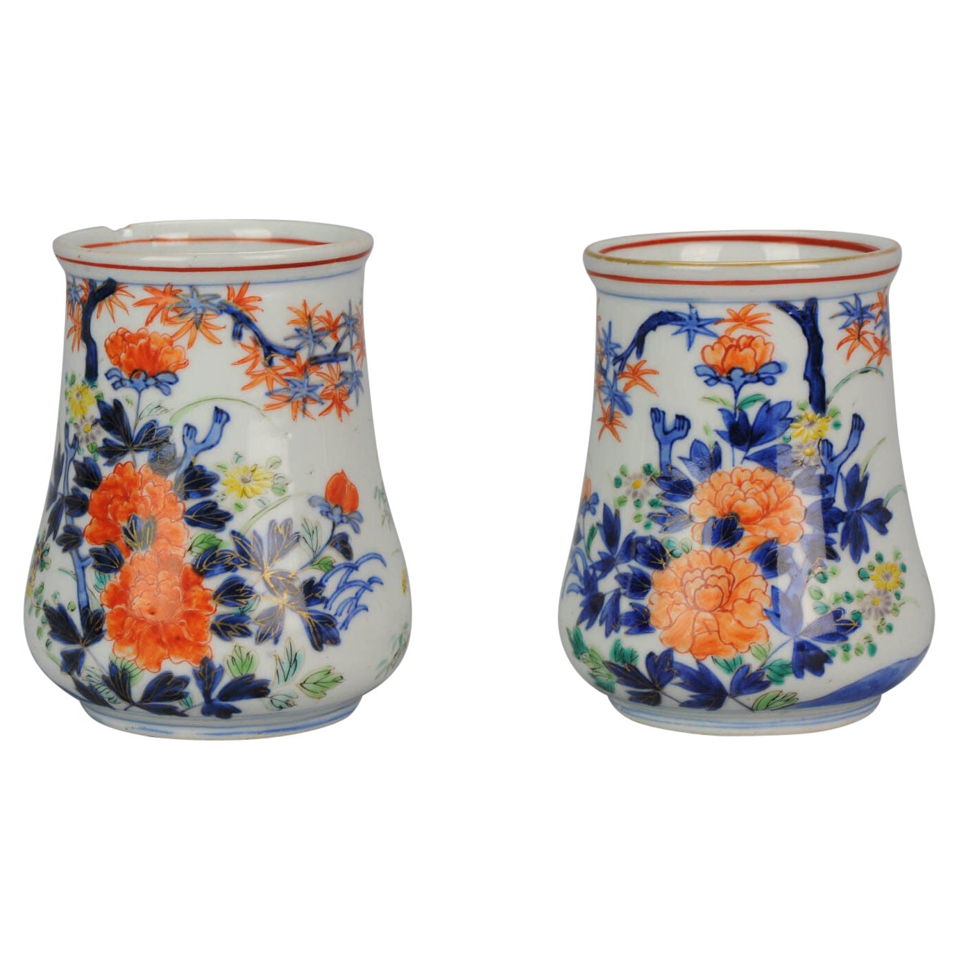 Set di rari vasi antichi giapponesi in porcellana Imari Porcelain, XIX secolo
